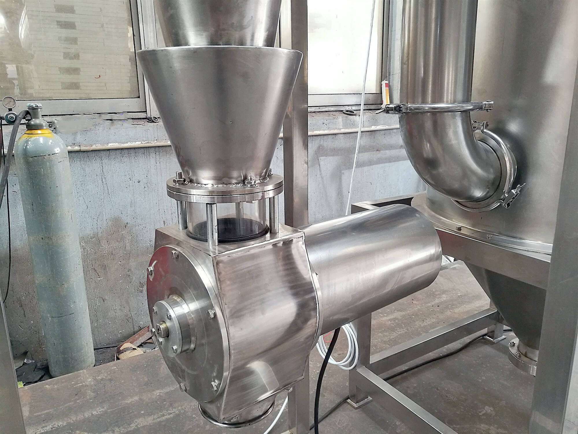 Stainless steel industrial impact disc pin mill for rice corn grain manufacture