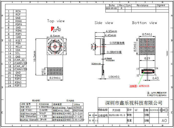 GC5025-Low-Power-MIPI-Camera-structure