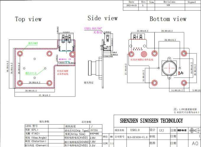 Computer-Vision-Shutter-Camera-OV7251-Structure