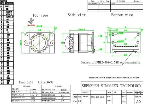 IMX462-Sensor-HDR-MIPI-Camera-Module