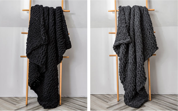 Handmade Chunky Cross Knit Blanket Throw Retail for Warm Soft Winter Knitted supplier