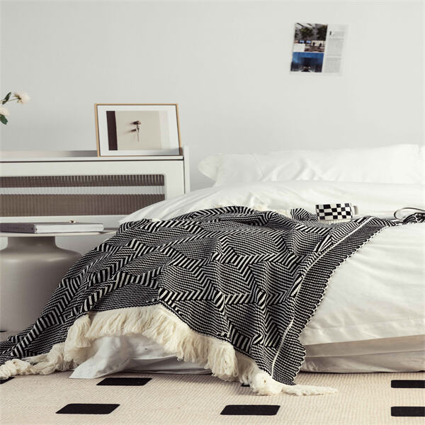 The enduring appeal of a black and white checkered blanke