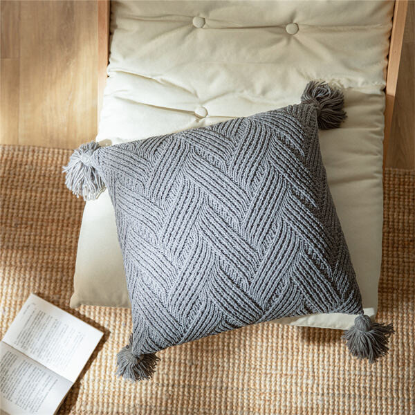 Snuggle Up in Style with a Cable Knit Throw Pillow