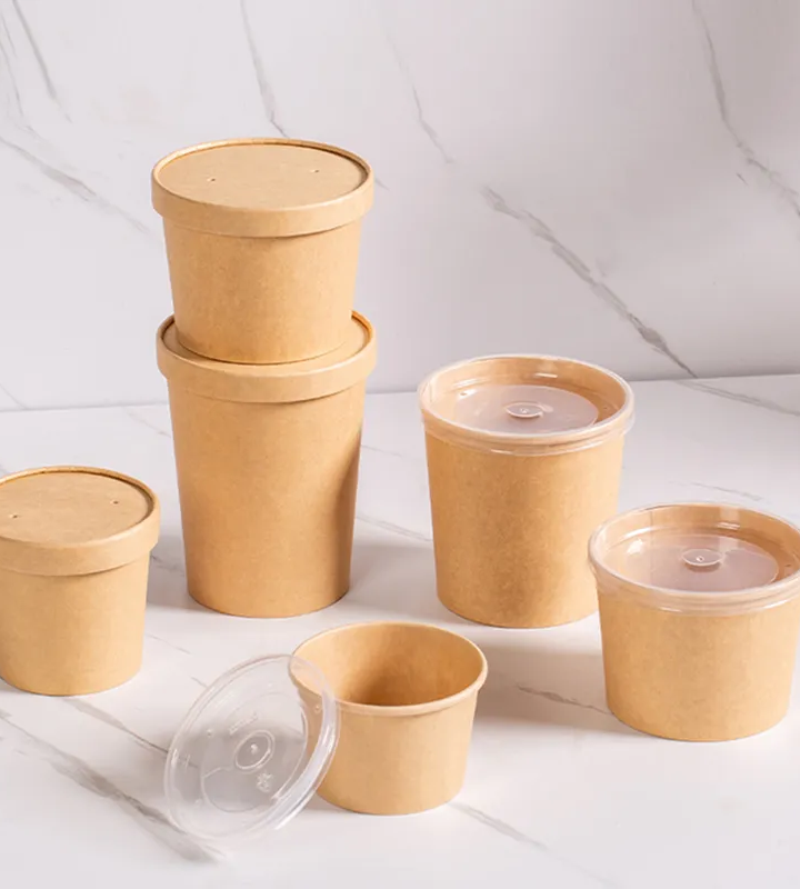 Versatile Kraft Paper Cups for Hot and Cold Beverages