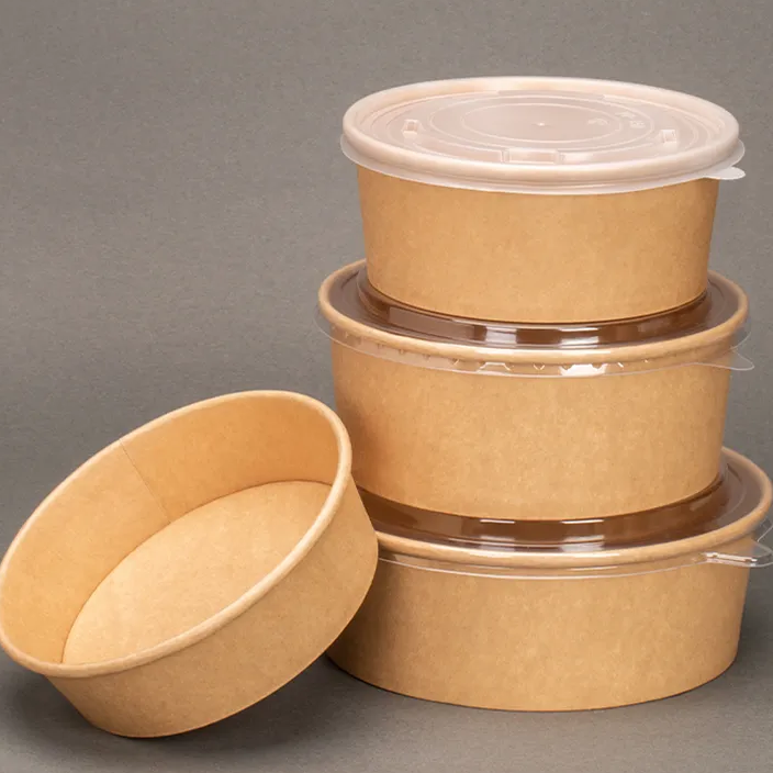 Yinbaili Packing Green and Eco-Friendly Kraft Paper Bowls: Sustainable Dining Solutions