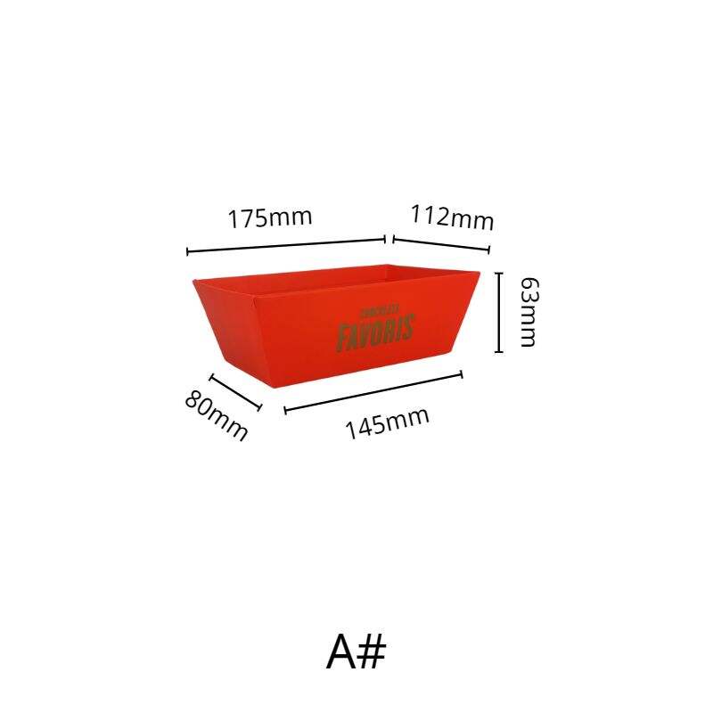 High-quality hard paper print gift basket for rich chocolates manufacture