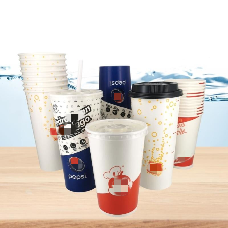 Double PE paper cup for soda cold drink