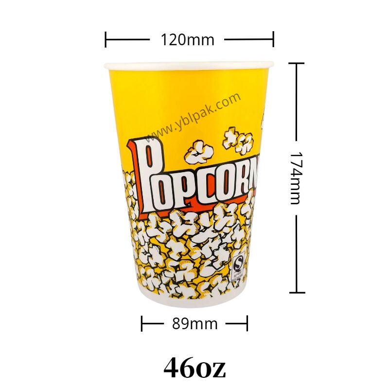 Big customized paper basket for popcorn factory