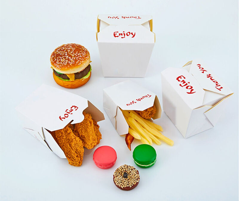 Square bottom take away box for fast food supplier