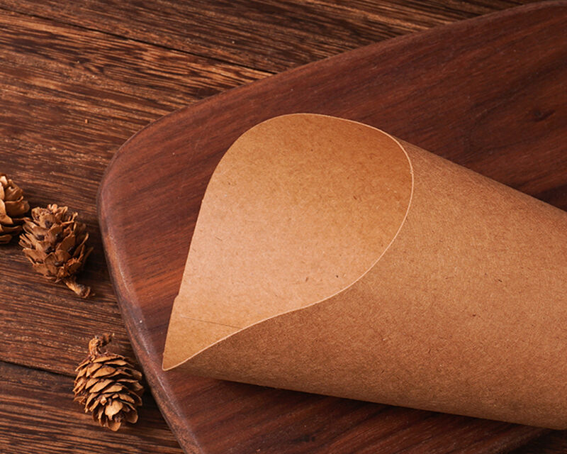 Kraft paper cup for French chips factory