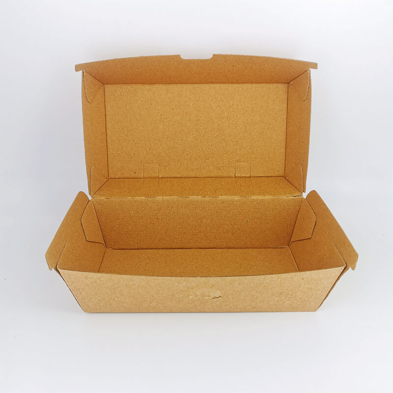 Corrugated kraft paper box for hamburger supplier