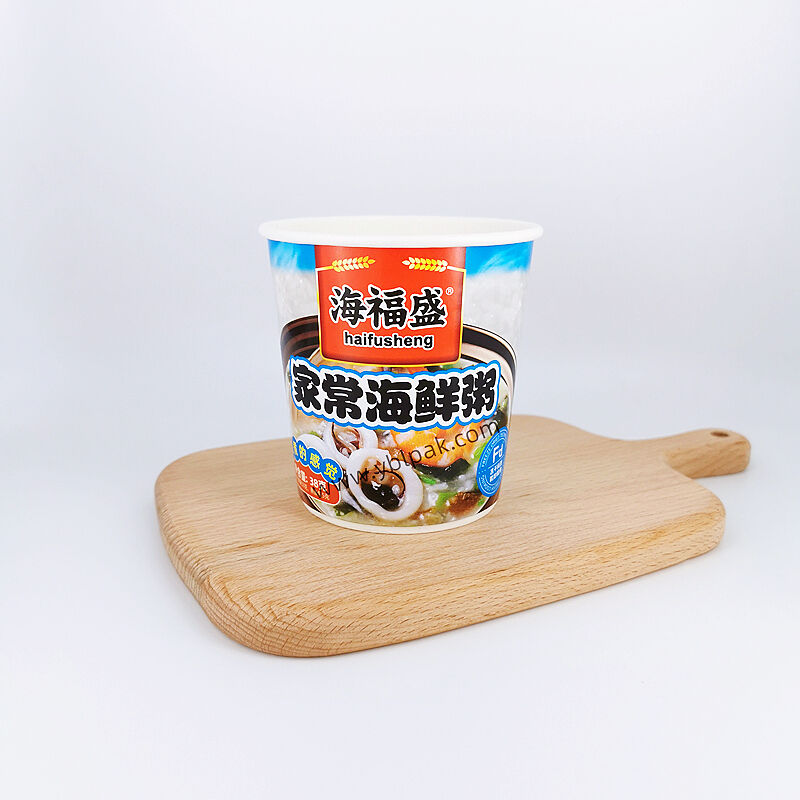 485ml Double layer paper cup for instant noodle ramen