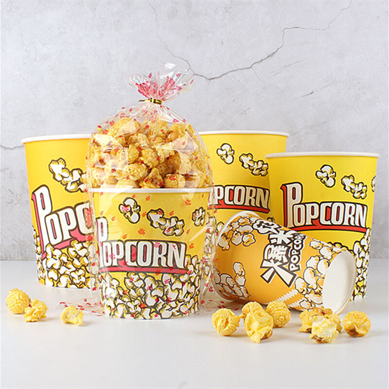 Big customized paper basket for popcorn