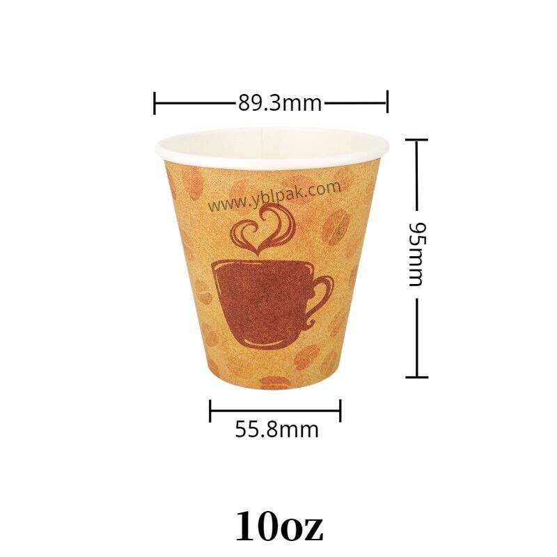 Single layer paper cups for coffee hot drink manufacture