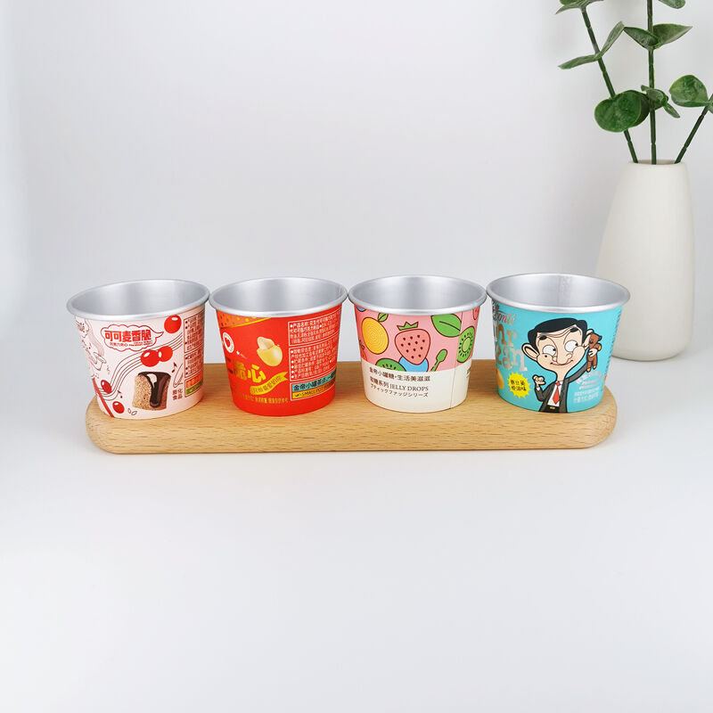 Aluminum paper cup for snack sugar manufacture