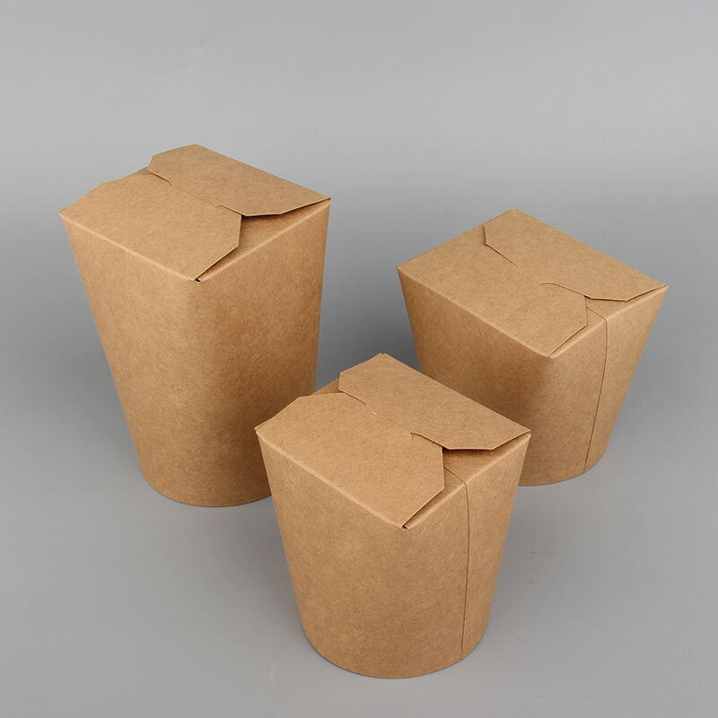 Round bottom take away paper box for fast food manufacture