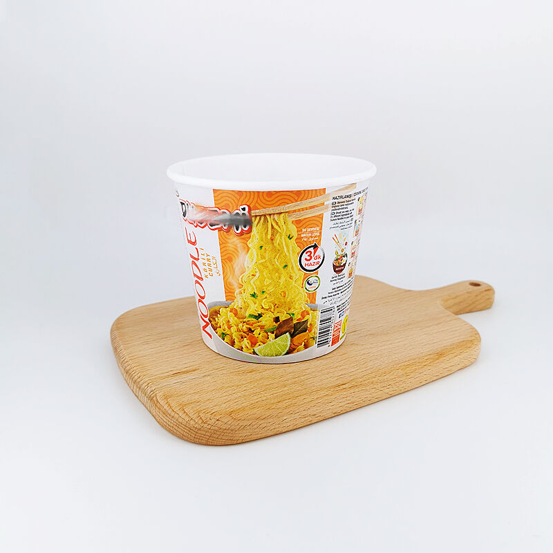 580ml Double layer paper cup for instant noodle ramen