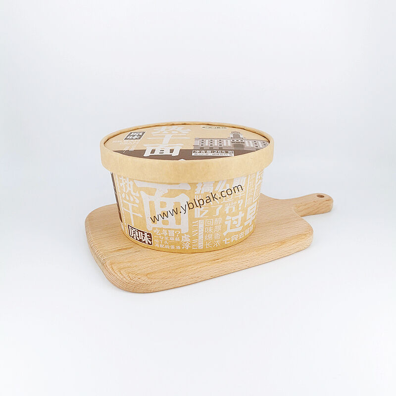 Make noodle time a breeze with our paper bowl with one-piece lid.