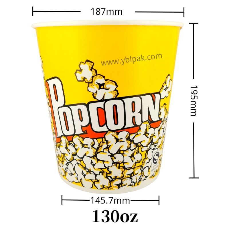 Big customized paper basket for popcorn supplier