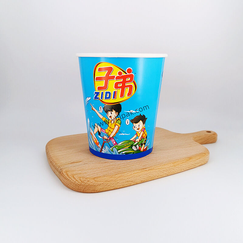 745m Double layer paper cup for instant noodle ramen