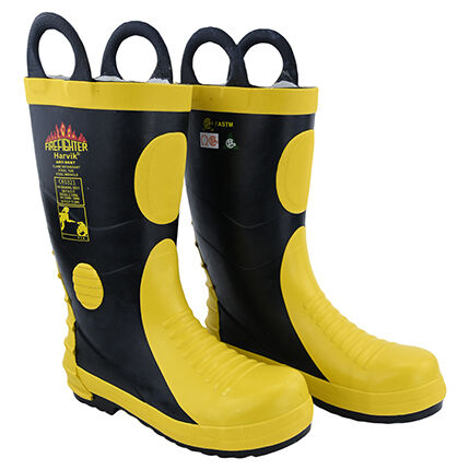 EN15090 Certified Steel head Steel bottom Fire Rubber Boots(RJX-AB-25A)