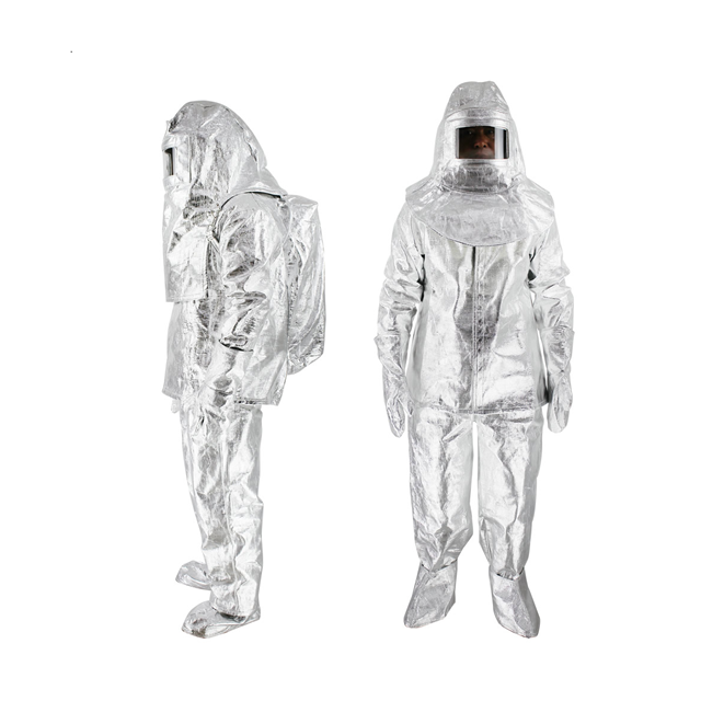 ANBEN FIRE EN1486 Double-layer Aluminium Under 1000 Degree Heat Resistant Anti Radiation Suits (AB-1000℃)