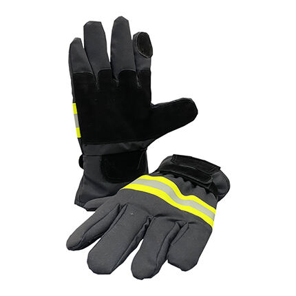 Three Color Aramid IIIA EN659 Certified Fire Gloves