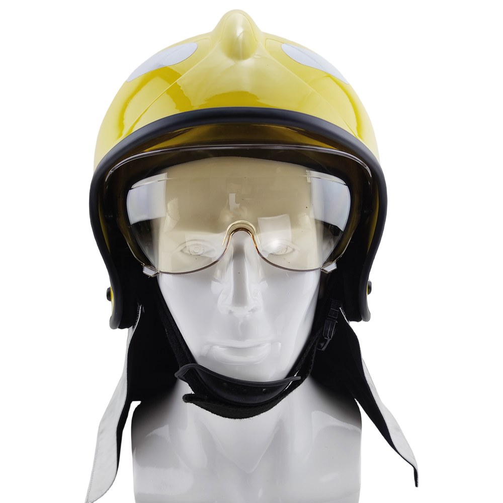 ANBEN FIRE Europe Full Face Double Goggles Style Fire Fighting Helmet(AB-Q/F)