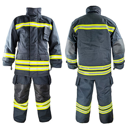 EN469 CERTIFICATED Four Layer OEM Navy Blue Europe Style FireFighting Suits （ZFMH-AB-D）