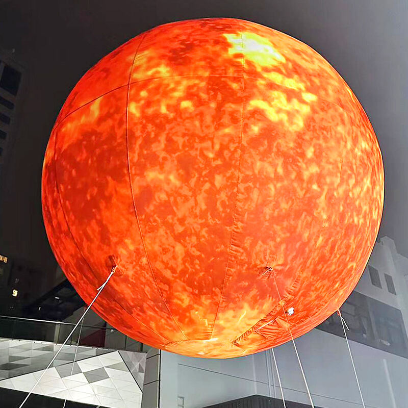 Inflatable helium balloon sun