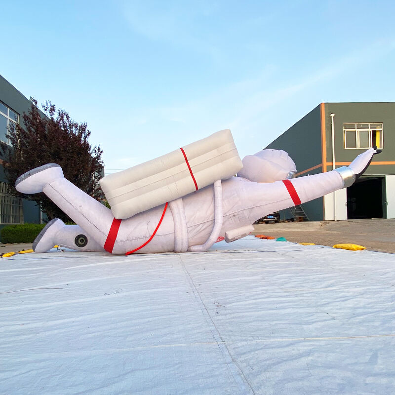 Inflatable astronaut with lights