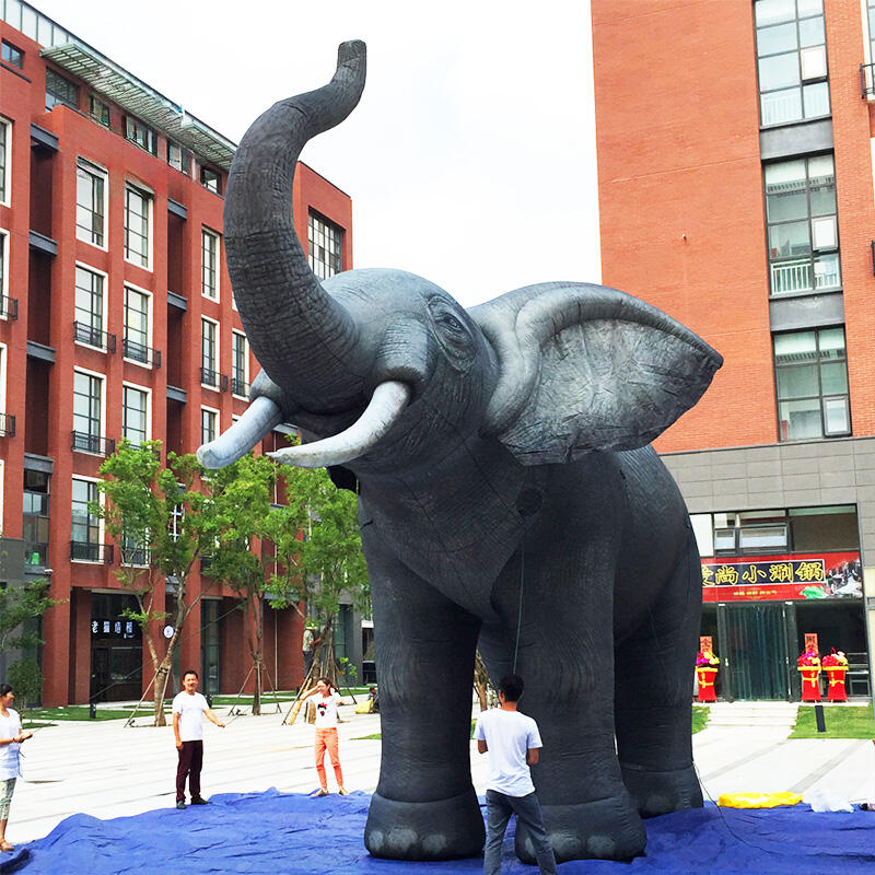 Inflatable giant simulated elephant