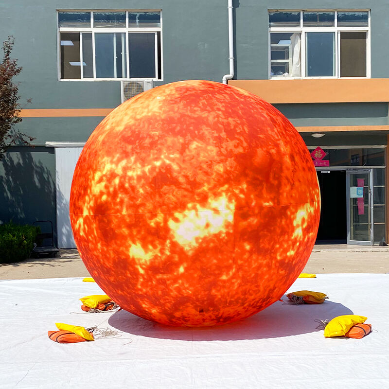 Inflatable helium balloon sun