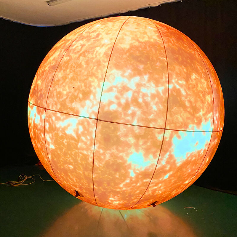 Inflatable helium balloon sun