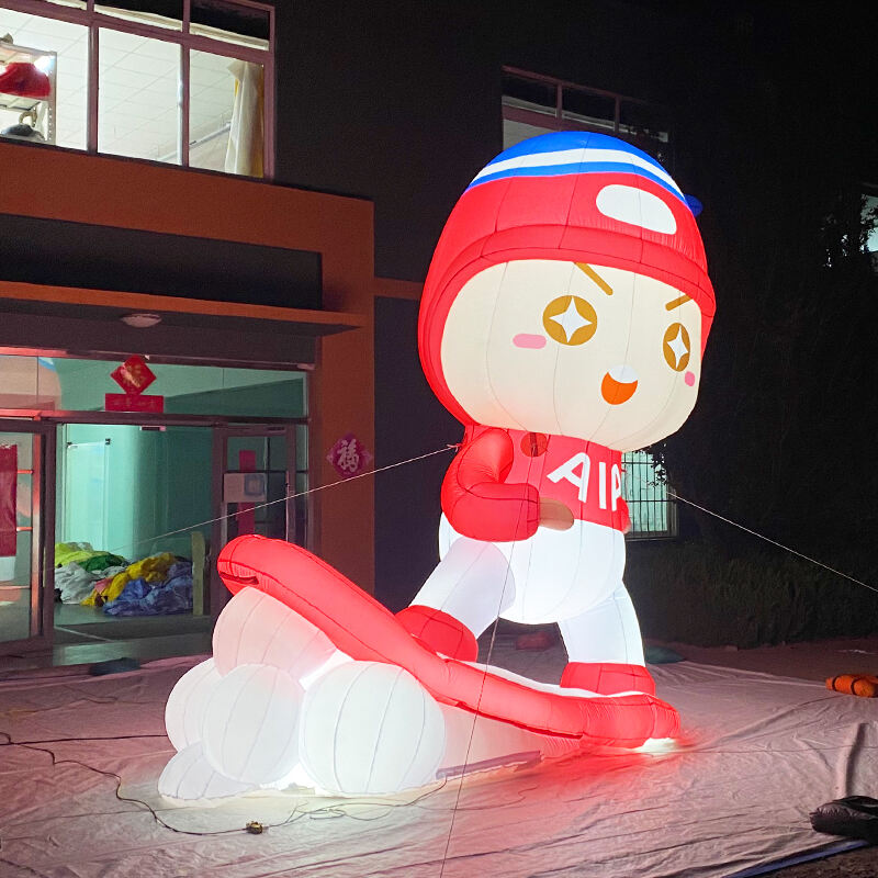 Inflatable characters with lights