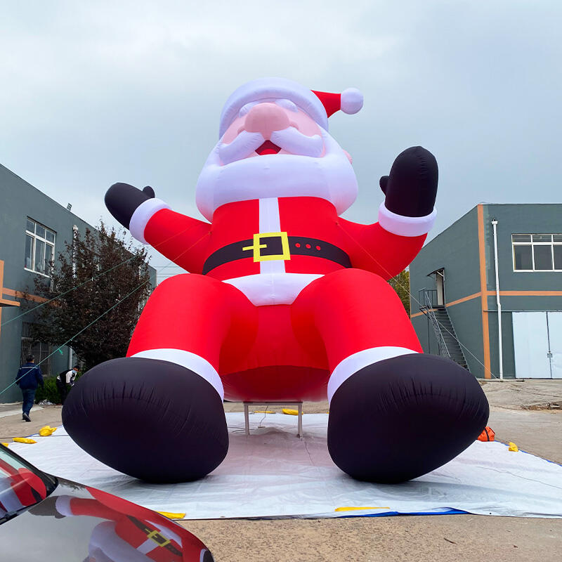 Aero Lying Inflatable Father Christmas