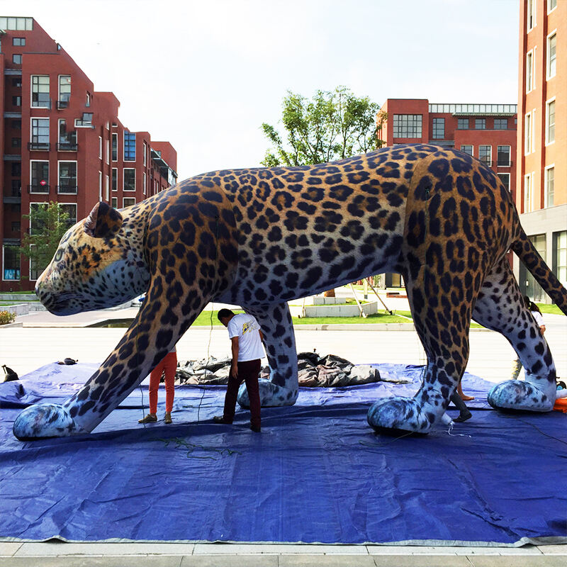 Inflatable giant simulated Leopard