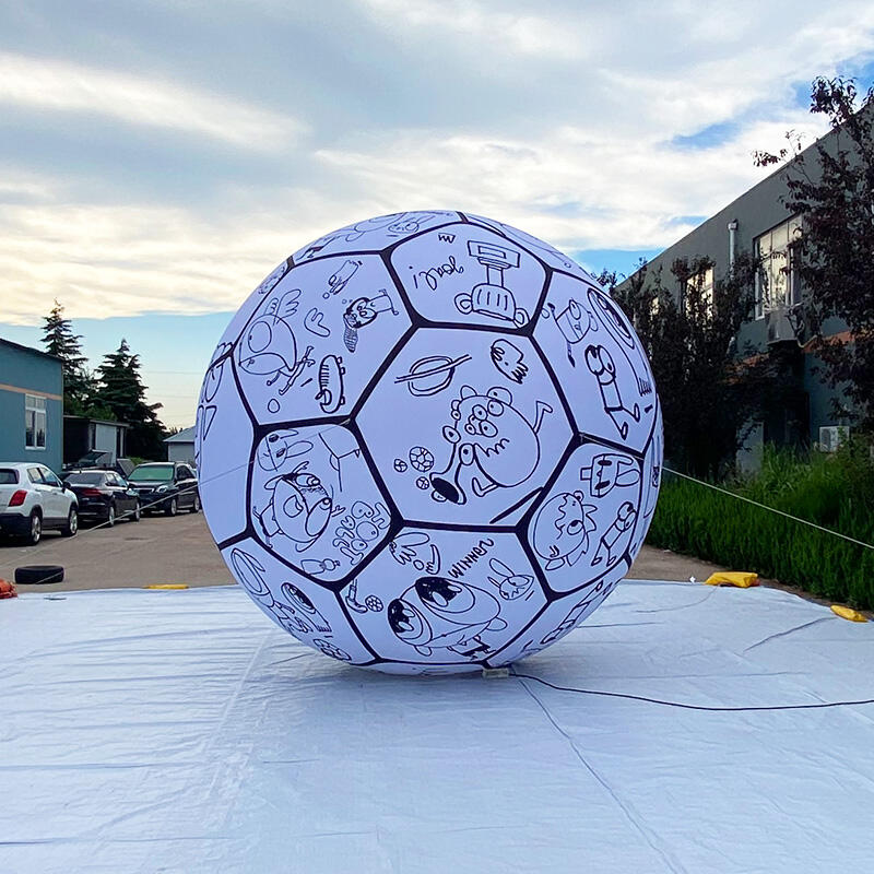 Inflatable creative graffiti football