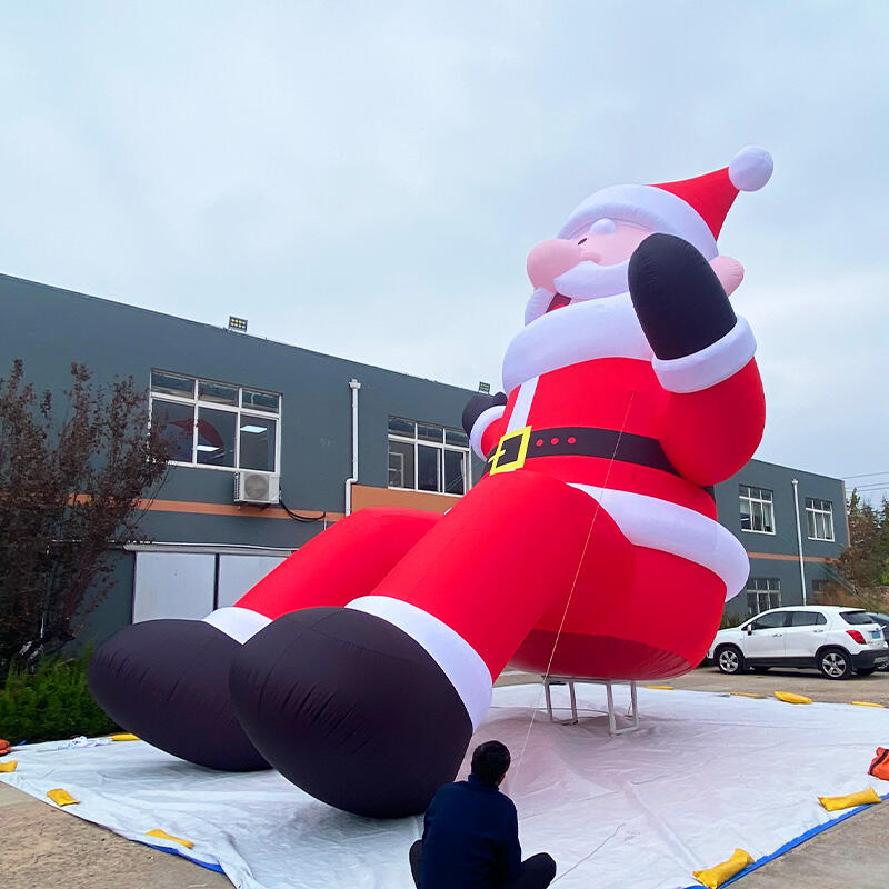 Aero Lying Inflatable Father Christmas