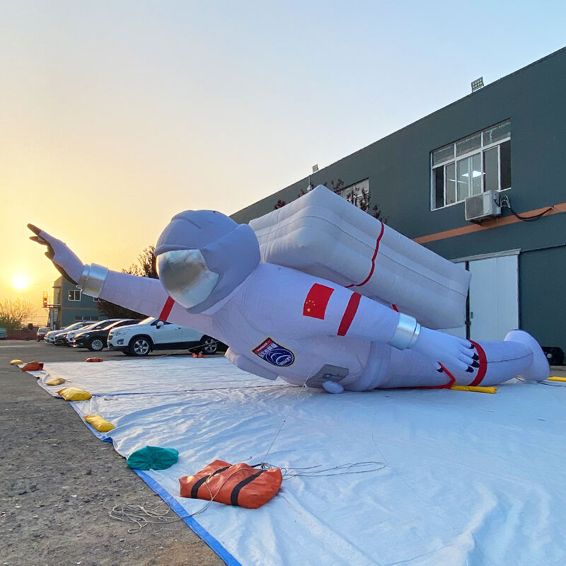 Inflatable astronaut with lights