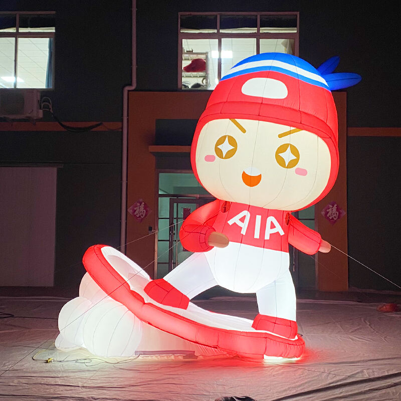 Inflatable characters with lights