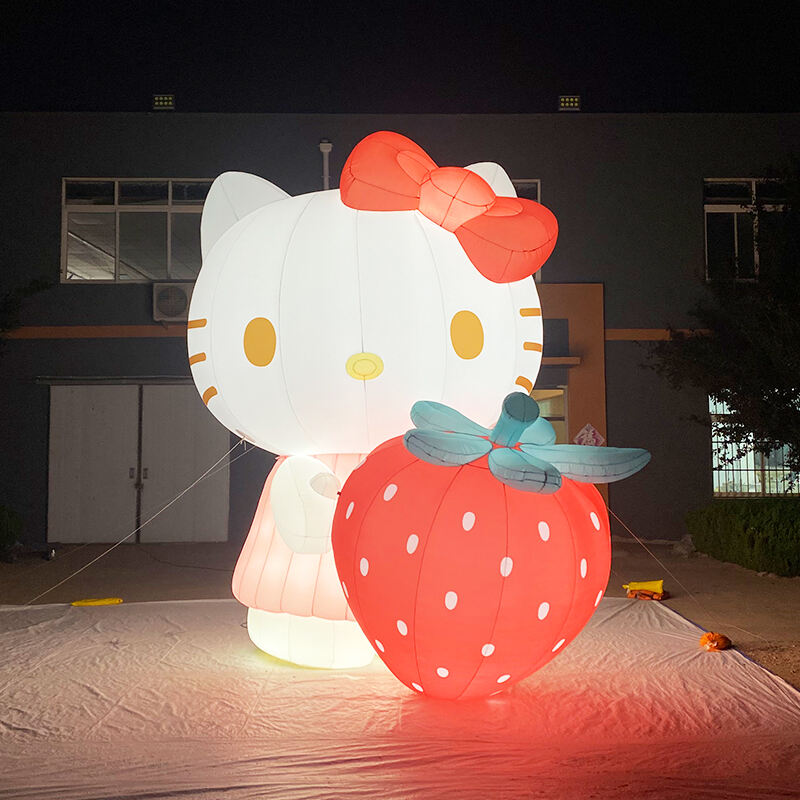 Inflatable Hello Kitty with lights