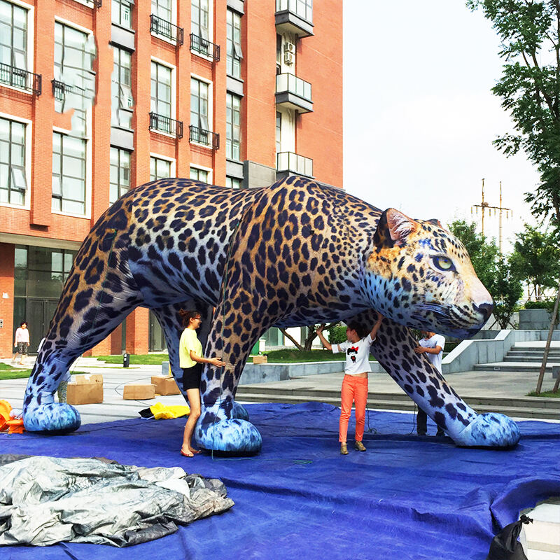 Inflatable giant simulated Leopard