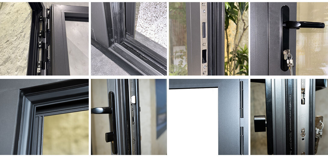 65 Series Greensee Glass Horizontal Casement Swing Door supplier