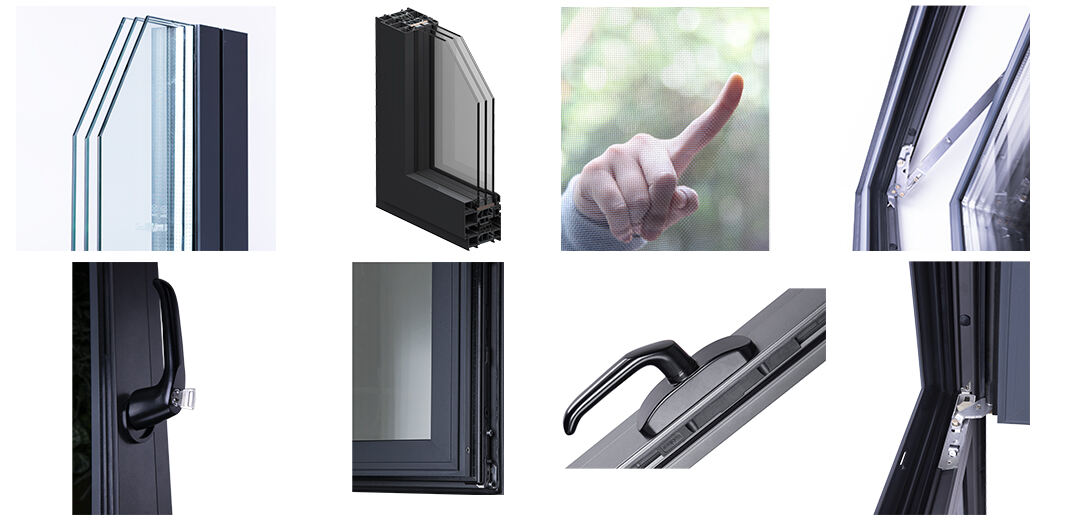 65P2, 75P2 Villa House Aluminum Panoramic Picture Window Big View Floor to Ceiling supplier