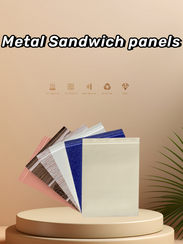 Fireproof B1 Light Weight Foam Wall Board EPS Sandwich Panels exterior wall insulation panel for cold room/warehouse supplier