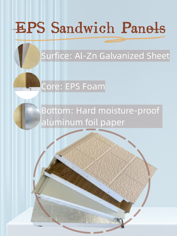 sound insulation acoustic panels thermal insulation sandwich panels EPS foam wall panel used in cement wall steel structures manufacture