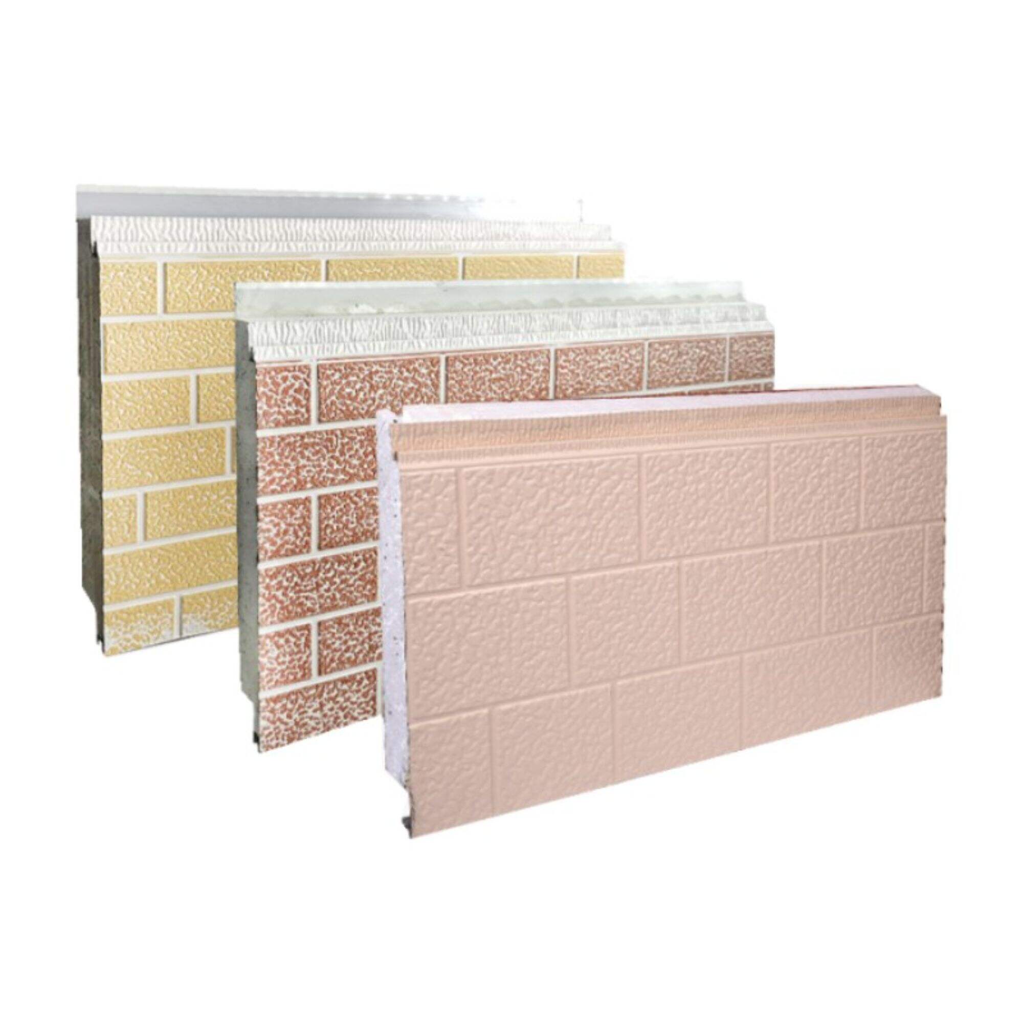 EPS sandwich panels fireproof insulation foam faux wooden wall panel decorative for warehouse