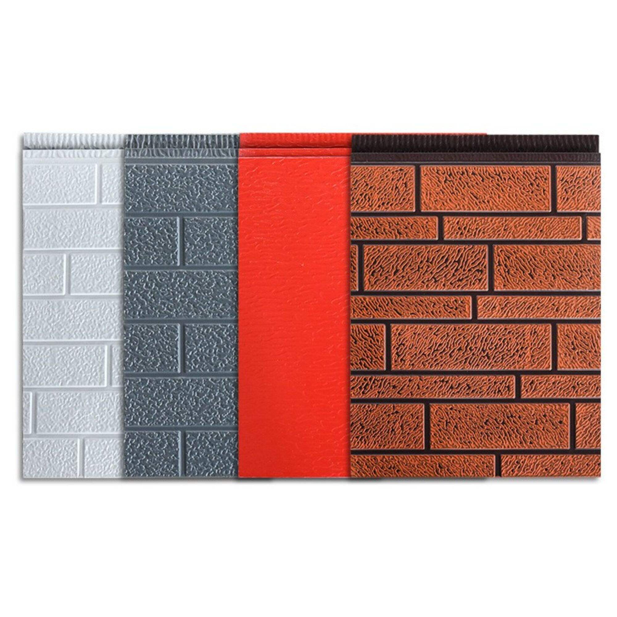 Polyurethane foam decoration wall 3d sandwich panel exterior composite wall siding para sa pagkukumpuni ng bahay