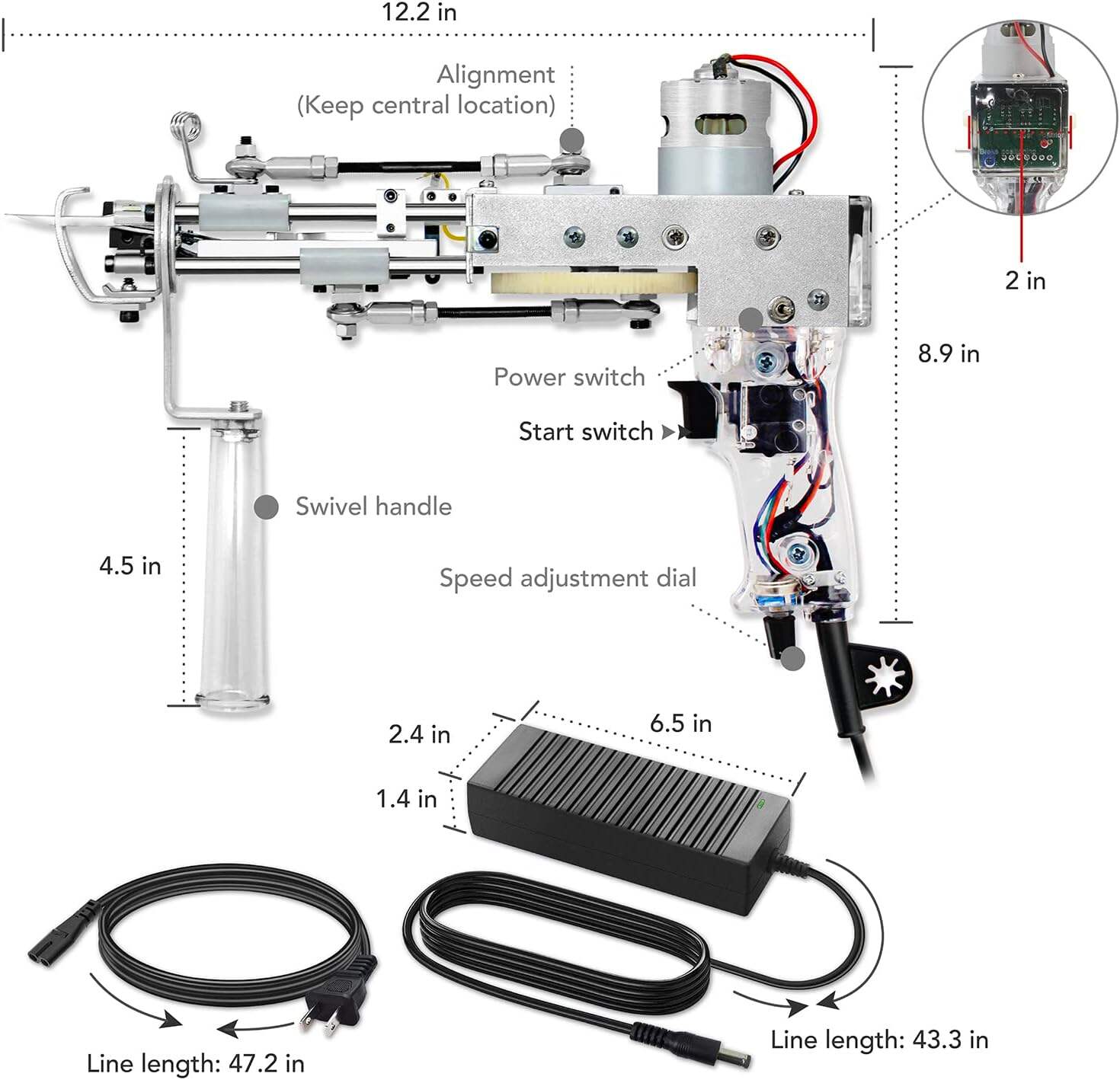 clear tufted gun